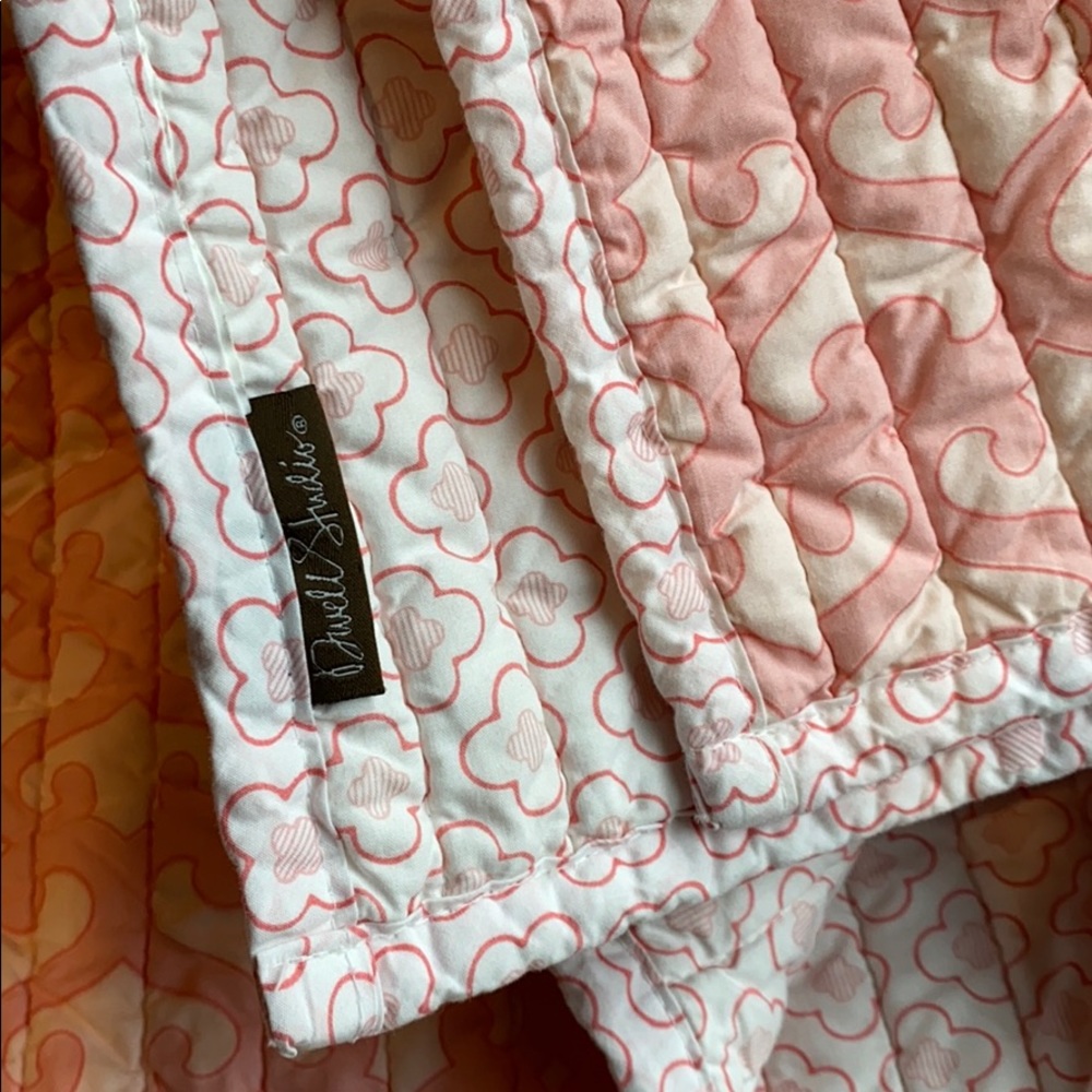 Dwell Studios Childrens Blanket PlayMat Pink White - Picture 9 of 9